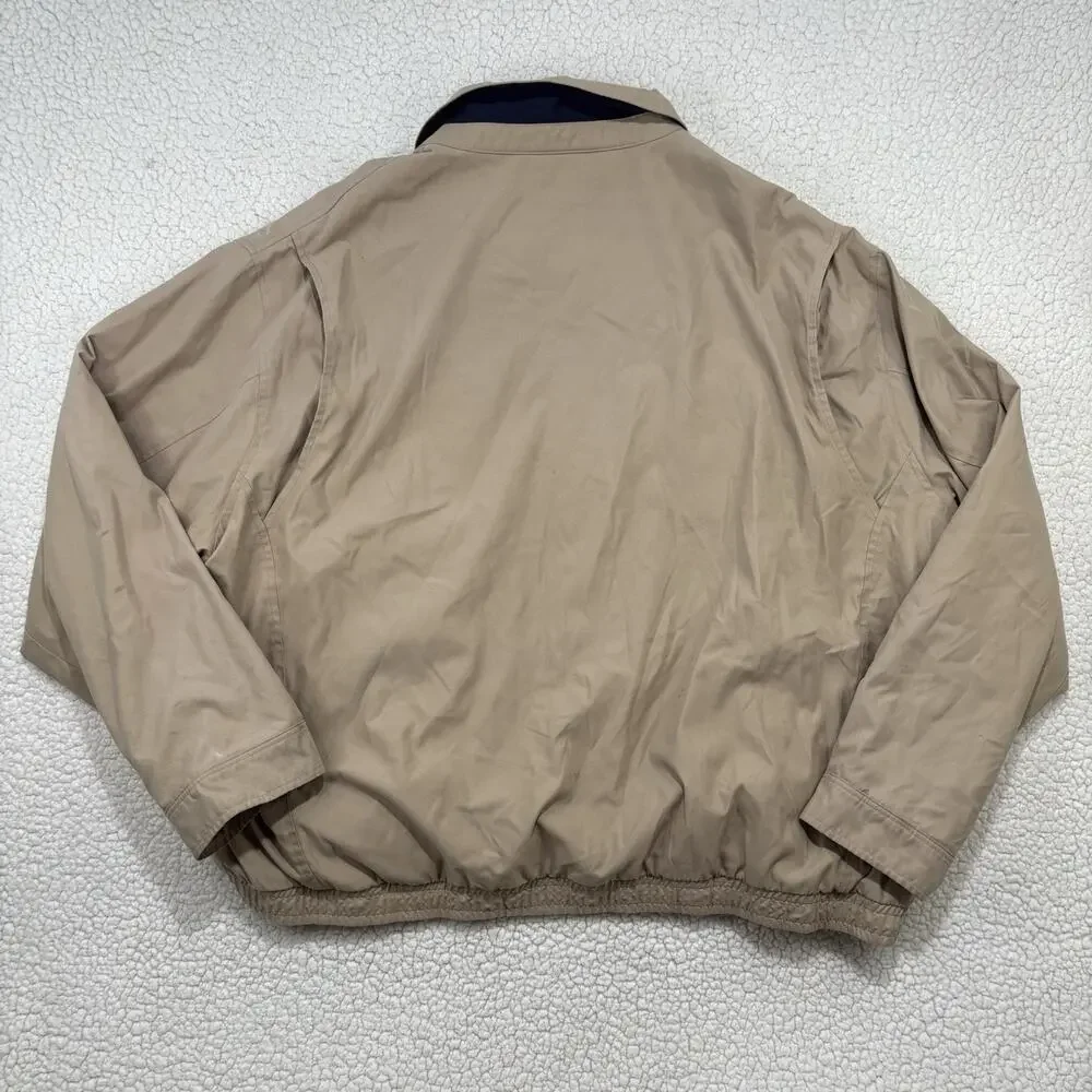 Polo‎ Ralph Lauren Jacket Mens 3XB Khaki Bi-Swing Bomber Plaid Lined Harrington